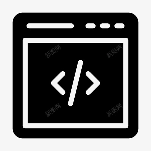 网页编码互联网在线svg_新图网 https://ixintu.com 网页 编码 互联网 在线 编程 移动 应用程序 字形
