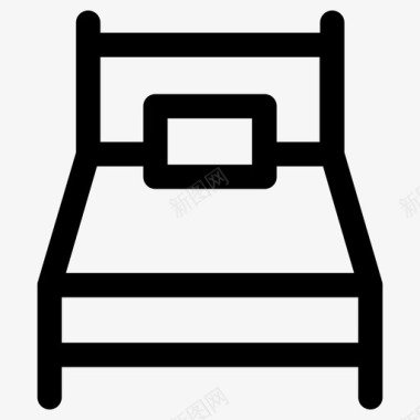 床家具酒店客房图标