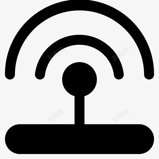 wifi通信连接svg_新图网 https://ixintu.com 通信 通信连 连接 互联网 路由器 接口 标志 标志符 符号