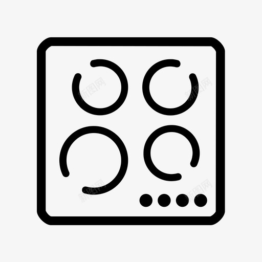 电磁炉svg_新图网 https://ixintu.com 电磁炉