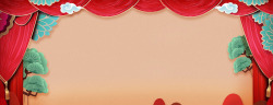 妇女节背景墙38女王节妇女节大气中国风妈妈装红色海报窗帘树墙祥高清图片