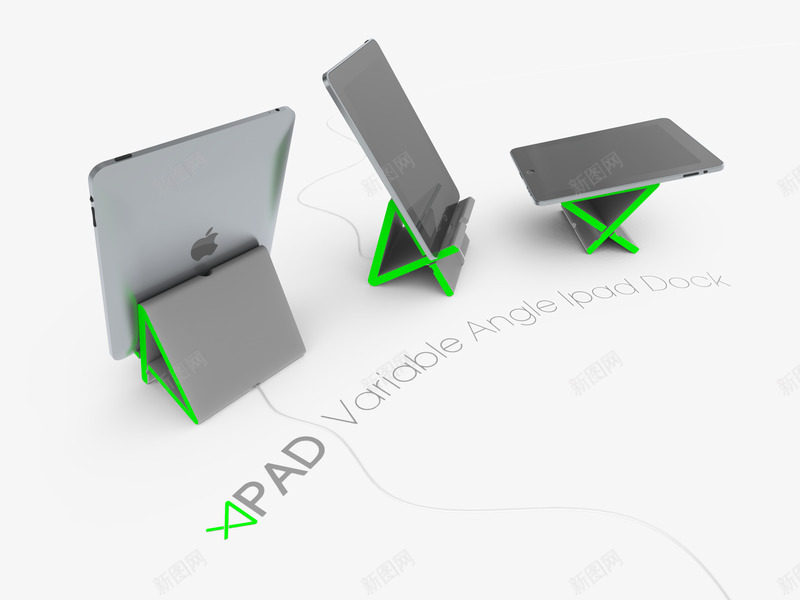 3D打印的多角度IPad支撑架模型文件可在httppng_新图网 https://ixintu.com 打印 多角度 支撑 撑架 模型 文件 可在