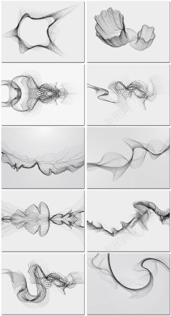数据字幕ae10张艺术科技感粒子颗粒未来虚拟大数据网络矢量海报高清图片