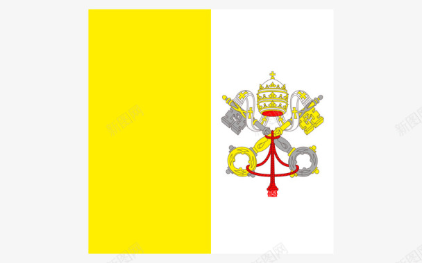梵蒂冈城国VaticanCityState国旗归纳图标