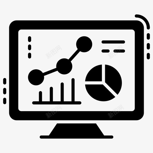 在线数据分析市场调查在线图表svg_新图网 https://ixintu.com 在线 数据分析 网络 市场调查 图表 统计 分析 搜索引擎 优化 字形 矢量