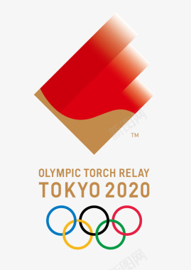 东京奥运火炬传递标志与火炬设计Tokyo2020U图标