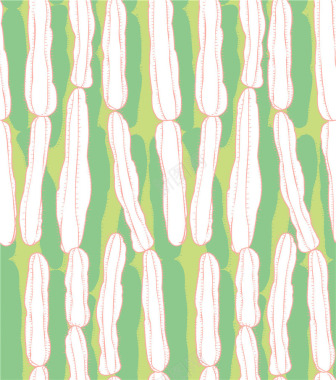 清新唯美绿色多肉植物仙人掌平铺图案AI矢量设计6矢背景