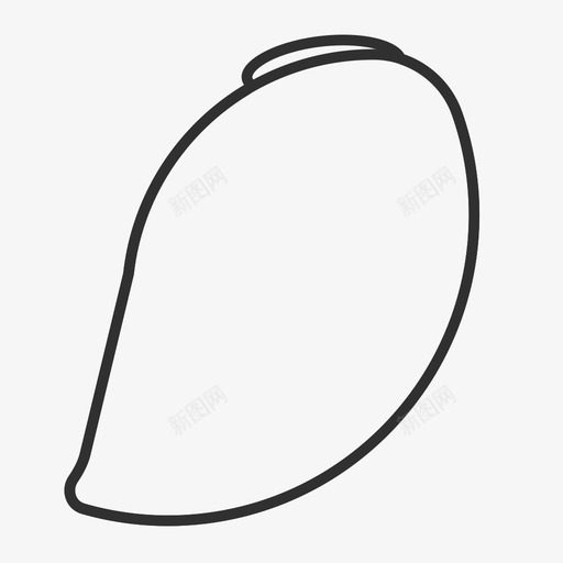芒果线性3svg_新图网 https://ixintu.com 芒果 线性