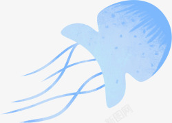 蓝粉色独角兽海洋女王手绘女生节宣传中文海报素材