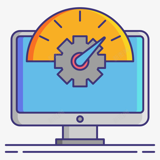 车速表计算机编程图标1线性颜色svg_新图网 https://ixintu.com 车速 计算机 编程 图标 线性 颜色