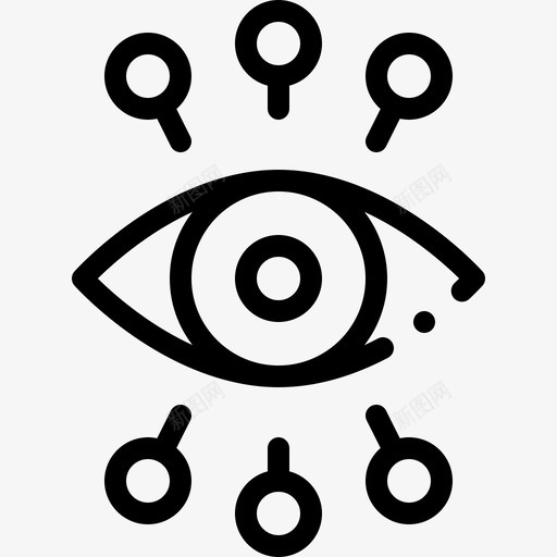 眼睛安全防护17线性svg_新图网 https://ixintu.com 眼睛 安全防护 线性