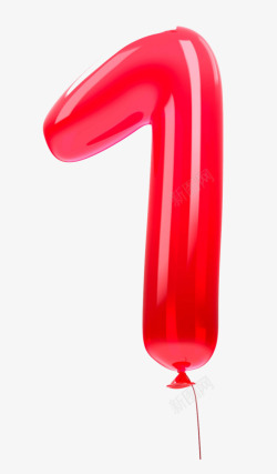 艺术字创意红色气球字体1素材
