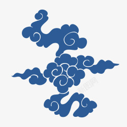 中国古风传统纹样祥云海浪透明图案AI矢量76素材