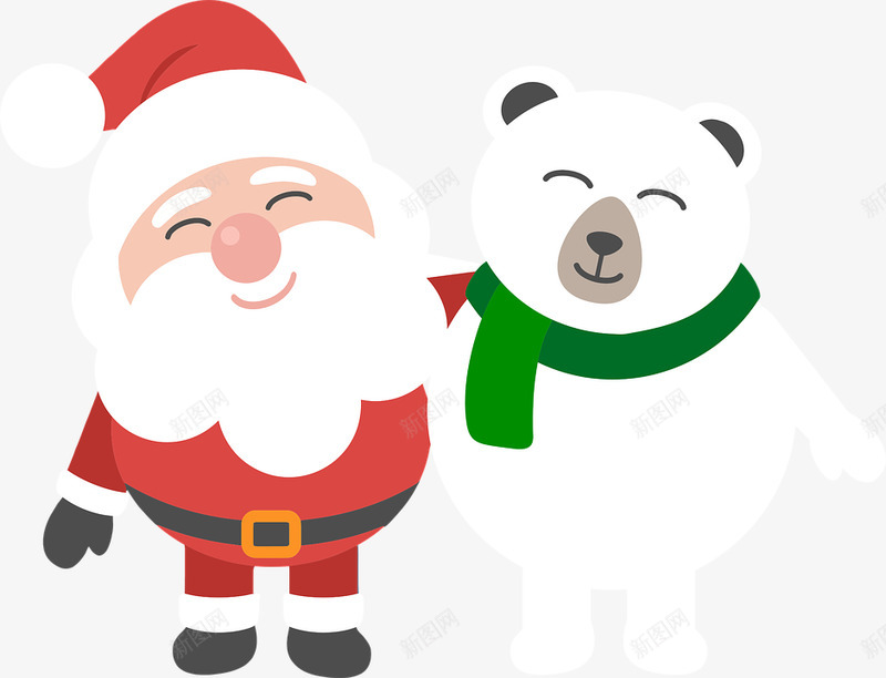 圣诞老人北极熊圣诞节卡通漫画假期节日字符尤尔可爱png免抠素材_新图网 https://ixintu.com 圣诞老人 北极熊 圣诞节 卡通漫画 假期 节日 字符 尤尔 可爱