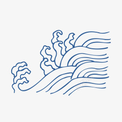 中国古风传统纹样祥云海浪透明图案AI矢量31素材