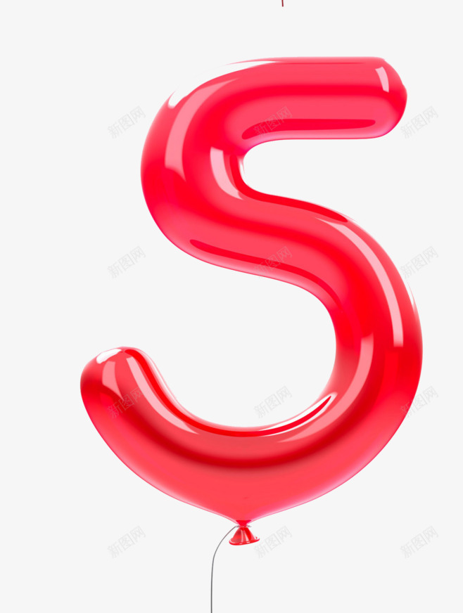 艺术字创意红色气球字体5png免抠素材_新图网 https://ixintu.com 创意 字体 气球 红色 艺术