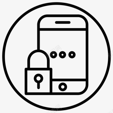 安全码加密手机保护图标