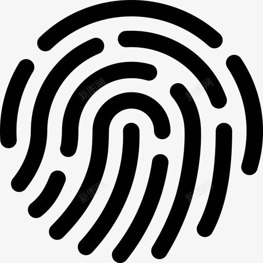 指纹svg_新图网 https://ixintu.com 指纹 指纹识别 生物 认证 手指
