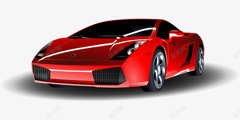 车跑车红色免费矢量图形Pixabaypng_新图网 https://ixintu.com 跑车 红色 免费 矢量 矢量图 图形