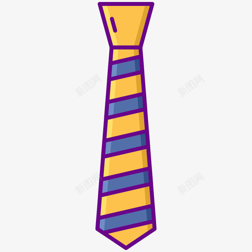 领带80年代怀旧线条色彩svg_新图网 https://ixintu.com 领带 年代 怀旧 线条 色彩