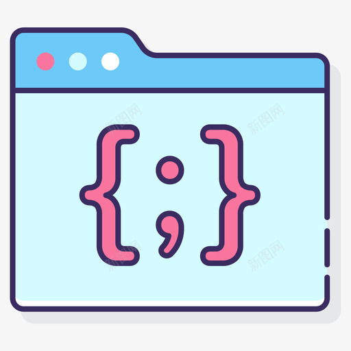 Javascript计算机编程图标线颜色svg_新图网 https://ixintu.com 计算机 编程 图标 标线 颜色