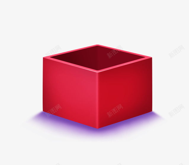 红色立体方形png免抠素材_新图网 https://ixintu.com 红色 立体 方形