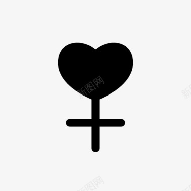 心形女性符号标志图标图标