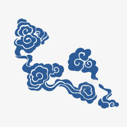 中国古风传统纹样祥云海浪透明图案AI矢量115素材