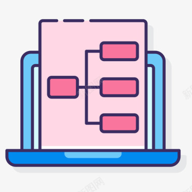 Ux设计计算机编程图标线颜色图标