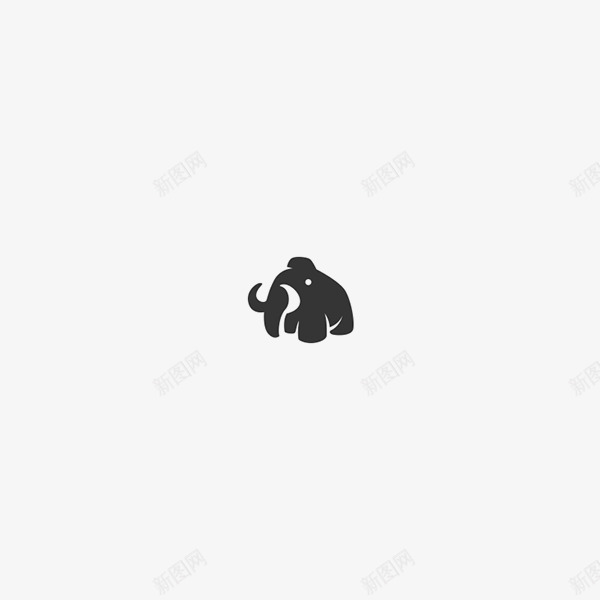 黒白色国外动物LOGO设计欣赏png免抠素材_新图网 https://ixintu.com 白色 国外 动物 设计欣赏