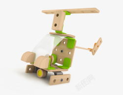 木质和橡胶材质组合可拆卸积木儿童玩具工业设计产品设素材