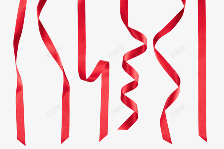 红色彩带丝带集合png免抠素材_新图网 https://ixintu.com 红色 彩带 丝带 集合
