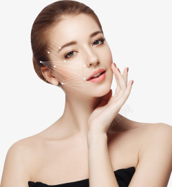 护肤面膜模特彩妆美女美容医疗美容整形妆容修图素材