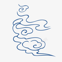 中国古风传统纹样祥云海浪透明图案AI矢量27素材
