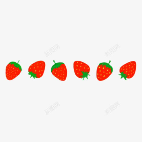 边框花边分割线草莓png免抠素材_新图网 https://ixintu.com 边框 花边 分割线 草莓