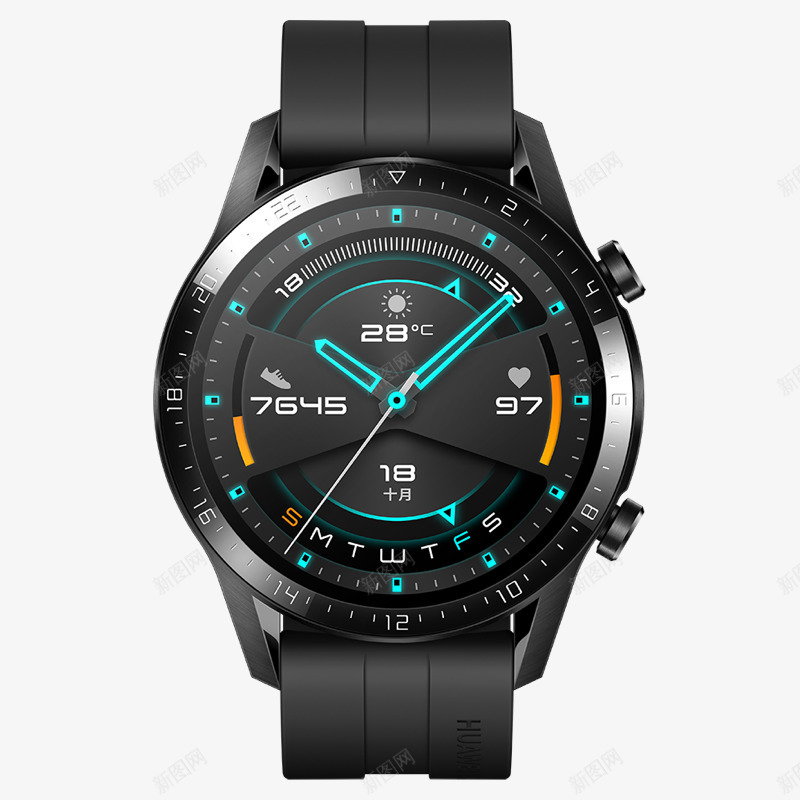 官方新品华为HUAWEIWATCHGT246mm适png免抠素材_新图网 https://ixintu.com 官方 新品 华为