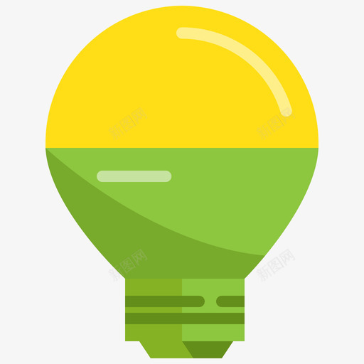 Led灯泡能量和功率6扁平svg_新图网 https://ixintu.com 灯泡 能量 功率 扁平