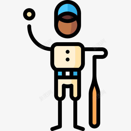 棒球运动员活跃的生活方式43线性颜色svg_新图网 https://ixintu.com 棒球 棒球运动 运动员 活跃 生活方式 线性 颜色