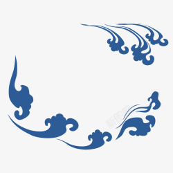 中国古风传统纹样祥云海浪透明图案AI矢量108素材