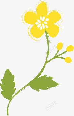 卡通可爱蜜蜂植物花朵无缝矢量AI纹理3素材