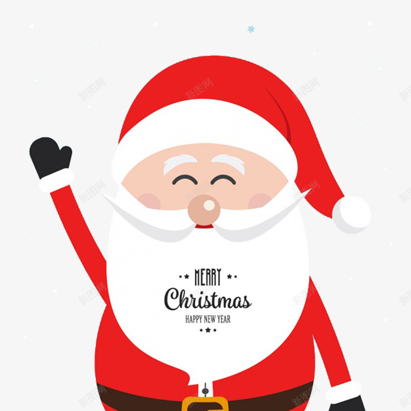 可爱卡通圣诞老人在招手png免抠素材_新图网 https://ixintu.com 可爱 卡通 圣诞老人 招手