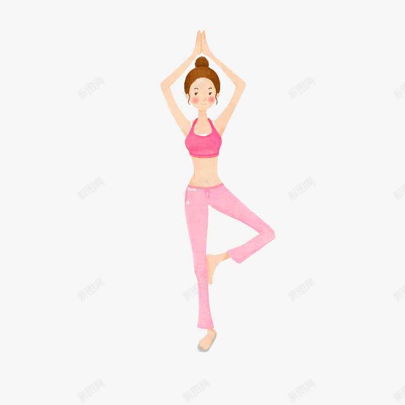 瑜伽少女png免抠素材_新图网 https://ixintu.com 瑜伽 少女