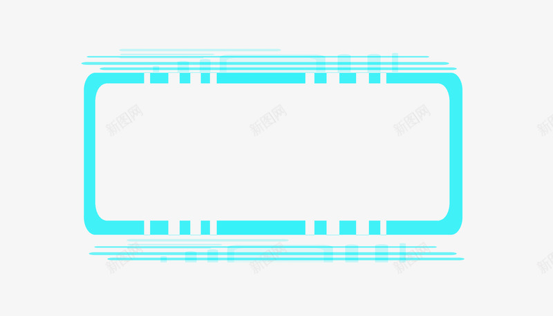 科技酷炫竞技边框png免抠素材_新图网 https://ixintu.com 科技 酷炫 竞技 边框