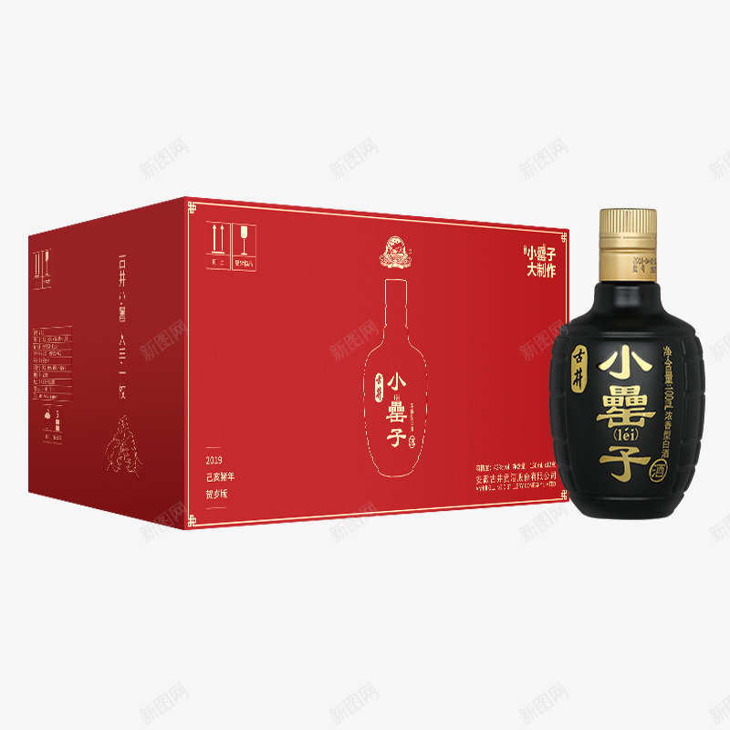 古井小罍子贺岁版卡盒42度100ml12瓶浓香型白png_新图网 https://ixintu.com 古井 小罍 贺岁 版卡盒 度瓶 浓香 香型