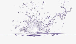 水花溅起1素材