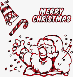 糖果手杖圣诞老人圣诞快乐贝尔和糖果手杖圣诞水牛格子红色蓝色高清图片