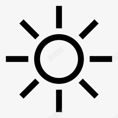 阳光亮度日光图标
