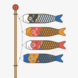 日本鱼旗素材