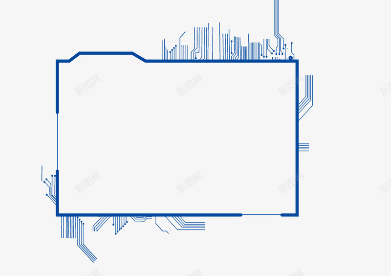 未来科技人工智能不规则边框设计png免抠素材_新图网 https://ixintu.com 未来 科技 人工智能 不规则 边框 设计