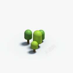 C4D树木与植物3D立体模型素材